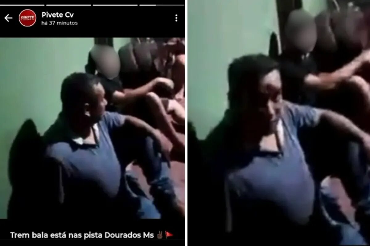 CV compartilha vídeo de homem sendo executado em frente da família em Dourados, MS